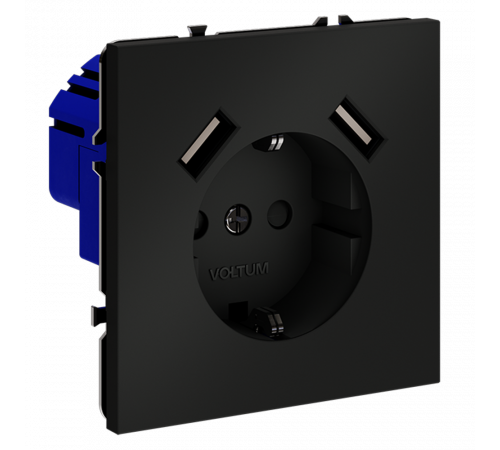 Розетка с USB, А+А Voltum S70 VLS040408 Розетка с USB, А+А Voltum S70 VLS040408