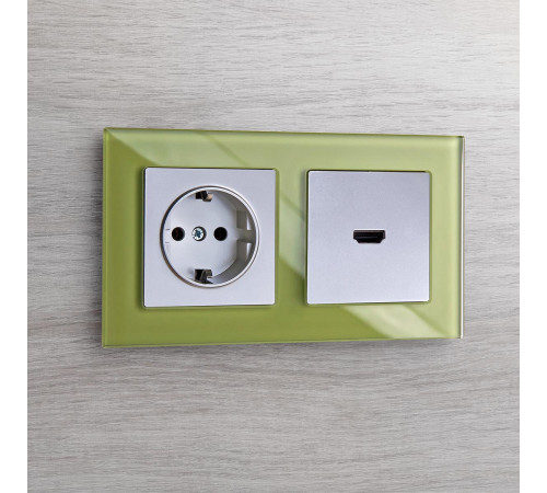 Розетка HDMI Werkel серебряный WL06-60-11 4690389110993 a039268