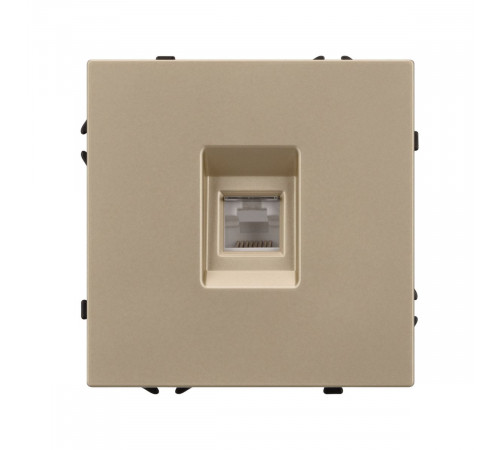 Механизм телефонной розетки Arlight SCT-NOBE-MTL1-SFPL-GD (RJ-11, 4C) (Золотой песок) 054302