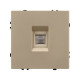 Механизм телефонной розетки Arlight SCT-NOBE-MTL1-SFPL-GD (RJ-11, 4C) (Золотой песок) 054302