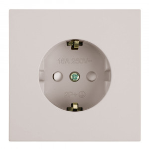 Розетка 1-местная с защитной шторкой с/з (механизм) Stekker Мия 250В 16А RST16-3110-08 пудровый жемчуг 50484