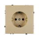 Розетка зк со шторками софт-тач золотой песок Arlight SCT-MEU-SFPL-GD (250V, 16A) 054278(1)