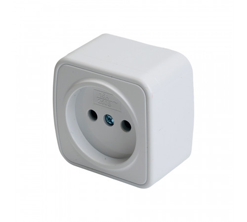 Розетка накладная 1-местная Stekker Basic PST10-501-20 50074 Розетка накладная 1-местная Stekker Basic PST10-501-20 50074