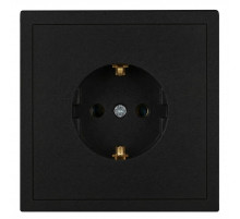 Розетка ЭРА Galaxy 15-2101-05 c заземлением 2P+E Schuko 16А-250В IP20 антрацит Б0070627