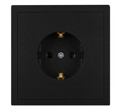 Розетка ЭРА Galaxy 15-2101-05 c заземлением 2P+E Schuko 16А-250В IP20 антрацит Б0070627