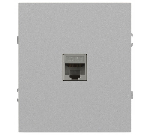 Розетка Эра Arktik 16-3107-03 информационная RJ45 алюминий Б0070476