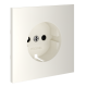 Накладка для розетки с заземлением и защитными шторками Voltum S70 (хлопок) VLS000713
