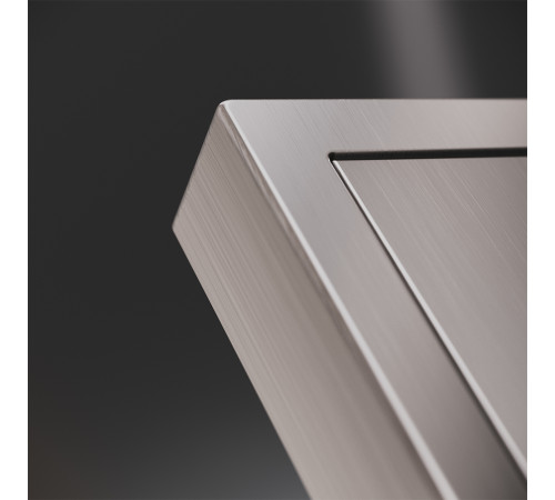 Накладка для розетки с заземлением Voltum S70 Metal (никель) VLSM000611