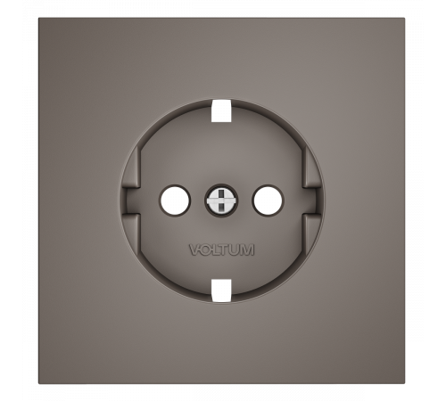 Накладка для розетки с заземлением Voltum S70 (капучино) VLS000614
