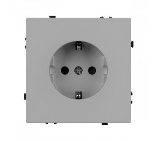 Розетка зк со шторками софт-тач никель Arlight SCT-MEU-SFPL-IS (250V, 16A) 059453(1)