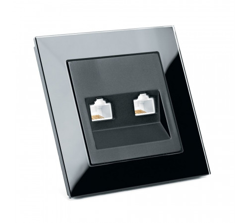 Розетка компьютерная 2-местная RJ-45 Stekker Катрин GLS00-7006-05 39509 Розетка компьютерная 2-местная RJ-45 Stekker Катрин GLS00-7006-05 39509