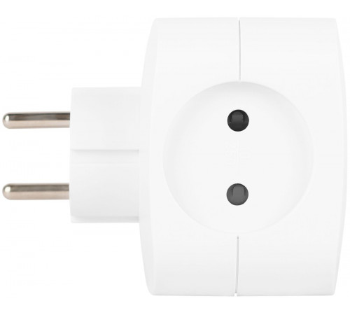 Разветвитель электрический ЭРА SP-4-3USBAC-W на 4 розетки + 3 USB A+C со шторками 10А белый Б0069083