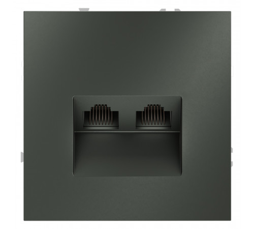 Розетка компьютерная двойная Voltum S70 VLS060206 Розетка компьютерная двойная Voltum S70 VLS060206