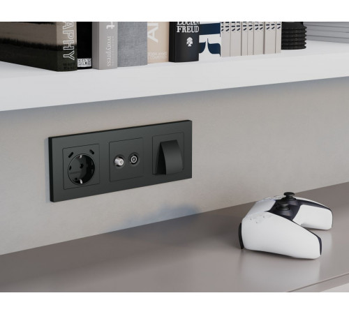 Комплект механизма розетки TV оконечной + SAT 5-862MHz 3.5dB/950-2150MHz 3.5dB Alfa Графит мягкое касание Quant Ambrella Volt MA913310 (AP9133, VM217) Комплект механизма розетки TV оконечной + SAT 5-862MHz 3.5dB/950-2150MHz 3.5dB Alfa Графит мягкое касание Quant Ambrella Volt MA913310 (AP9133, VM217)
