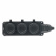 Розетка переносная 3-местная c/з Stekker RST16-3-44 250В 16А IP44 черный 50806