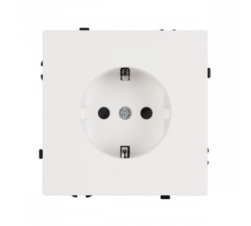 Розетка зк со шторками софт-тач белый кварц Arlight SCT-MEU-SFPL-WH (250V, 16A) 054276(1)
