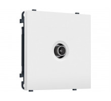 Комплект механизма TV розетки оконечной SIGMA Белый матовый 50-870 MHz 1dB QUANT PRO Ambrella Volt MS133010 (SP1330, PR202)