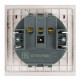 Розетка 1-местная Stekker 250В 16А Мия RST16-3112-08 50485