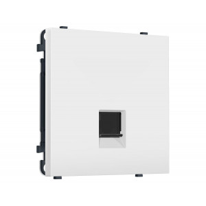 Комплект механизма телефонной розетки SIGMA Белый мягкое касание RJ-11 Ambrella Volt MS832030 (SP8320, PR190)