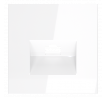 Накладка для розетки компьютерной RJ45 кат.6 Voltum S70 (белый глянцевый) VLS001301