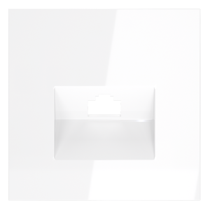 Накладка для розетки компьютерной RJ45 кат.6 Voltum S70 (белый глянцевый) VLS001301