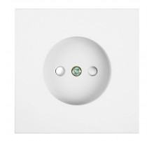 Розетка 1-местная с защитной шторкой (механизм) Stekker б/з Мия 250В 16А RST16-3109-01 белая магнолия 50439