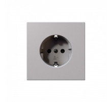 Розетка SCHUKO с защитными шторками 16A 250V 2P+T, цвет Белый матовый (soft touch) Jasmart FD5501PWM