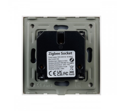 Розетка электрическая с Zigbee управлением Arlight SCT-OMALI-EUZB1-PL-WH (240V, 16A, Zigbee) 050215