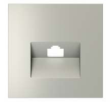 Накладка для розетки компьютерной RJ45 кат.6 Voltum S70 (сталь) VLS001305