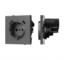 Механизм розетки с USB зарядкой Arlight SCT-TENDO-MUAC-SFPL-GR (230V, 16A) 054609