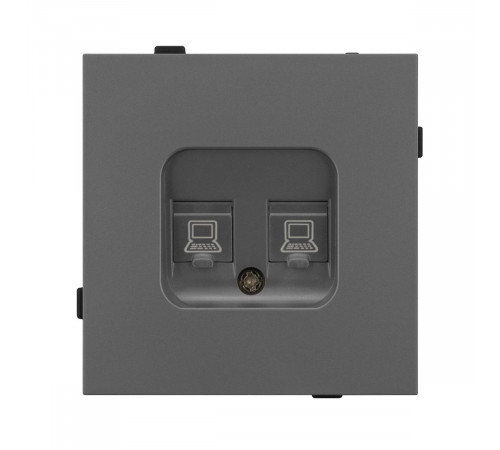 Механизм компьютерной розетки двойной SCT-TENDO-MPC2-SFPL-GR (RJ-45, CAT6) 054597