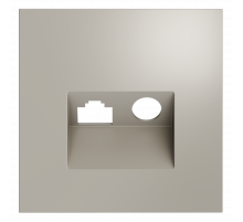 Накладка для розетки TV+RJ45 кат. 6 Voltum S70 (кашемир) VLS002703