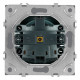 Розетка 1-местная с з/ш с/з (механизм) СЗК Stekker Эмили 250В 16А RST16-5110-10ZK платиново-серый soft touch 50243