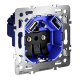 Механизм розетки с заземлением и защитными шторками 16А, с USB A+C Voltum S70 VLS0405M
