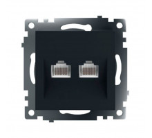 Розетка компьютерная 2-местная RJ-45 Stekker Катрин GLS00-7109-05 50007