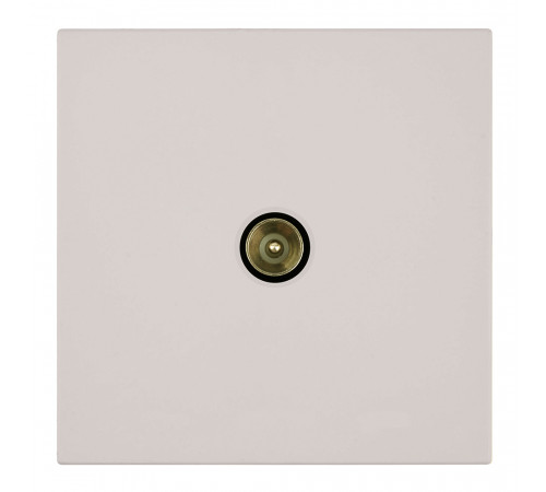 Розетка телевизионная 1-местная (механизм) 75 Ом 5-862МГц Stekker Мия RST00-3108-08 пудровый жемчуг 50479