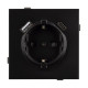 Механизм розетки с USB зарядкой Arlight SCT-TENDO-MUAC-PL-BK (230V, 16A) 054087
