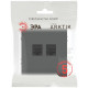 Розетка Эра Arktik 16-3108-06 информационная двойная 2XRJ45 графит Б0070489
