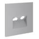 Накладка для розетки TV+RJ45 кат. 6 Voltum S70 (серый) VLS002716