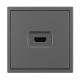 Розетка HDMI софт-тач серый базальт Arlight SCT-MHD1-SFPL-GR 061844(1)