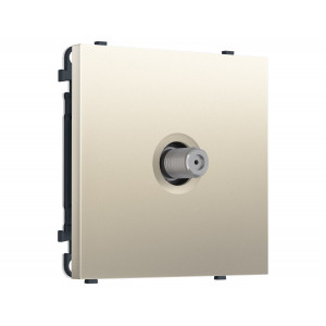 Комплект механизма TV розетки SAT SIGMA Шёлк 5-2400MHz 3.5dB QUANT PRO Ambrella Volt MS553050 (SP5530, PR215)