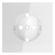 Накладка для розетки с заземлением Voltum S70 (белый глянцевый) VLS000601