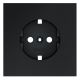 Накладка для розетки с заземлением Voltum S70 (графит) VLS000607