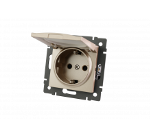 Механизм розетки влагозащищённый Arlight SCT-MCP-PL-GD-V (250V, 16A) 049837