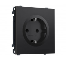 Комплект механизма электрической розетки SIGMA Черный матовый 50Hz 2P+E с/з с/ш 16A-250V QUANT PRO Ambrella Volt MS807010 (SP8070, PR141)
