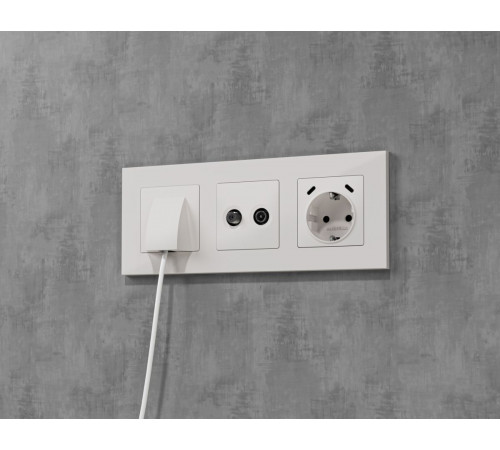 Комплект механизма электрической розетки 2USB С+C 20W с/з на винтовых зажимах 16A-250V Alfa Белый матовый Quant Ambrella Volt MA130510 (AP1305, VM165) Комплект механизма электрической розетки 2USB С+C 20W с/з на винтовых зажимах 16A-250V Alfa Белый матовый Quant Ambrella Volt MA130510 (AP1305, VM165)