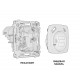 Комплект механизма электрической розетки USB A+C 20W Ambrella Volt Omega (OP1100, VM160) MO110010