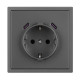 Механизм розетки с USB зарядкой Arlight SCT-NOBE-MUCC-SFPL-GR (230V, 16A) 061816