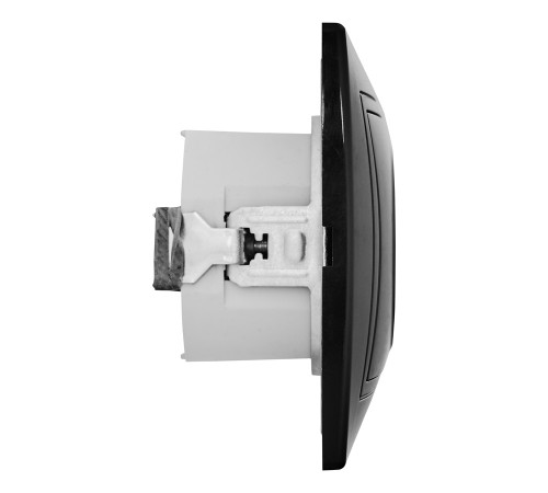 Розетка телефонная RJ11 скрытой установки IP20, черная 