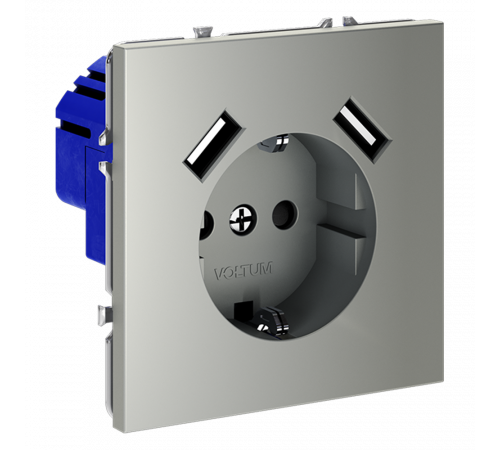 Розетка с USB, А+А Voltum S70 VLS040405 Розетка с USB, А+А Voltum S70 VLS040405